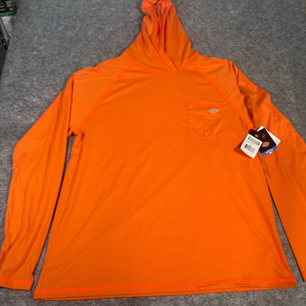 Dickies Mens Temp-iQ Performance Cooling Hoodie Safety Orange XL SL607BOD